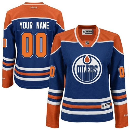 Reebok Edmonton Oilers Royal Blue Premier Hockey Jersey